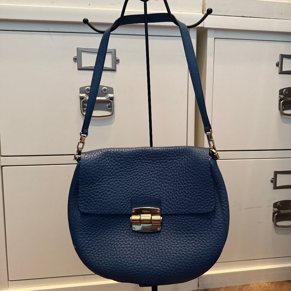 Furla Navy Blue Crossbody Bag